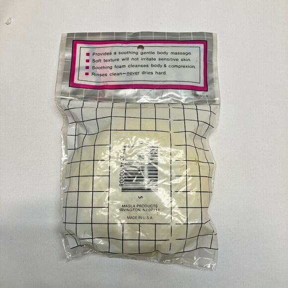 Vintage Magla Bath Sponge Beauty Care for the Body New in Package Made in USA - Picture 4 of 4